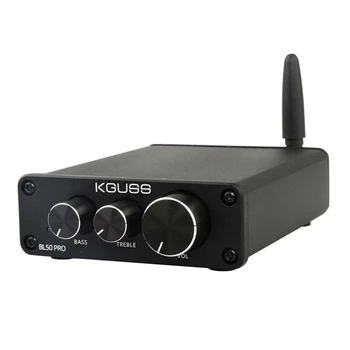 

FFYY-KGUSS BL50 PRO Bluetooth 5.0 Amplifier Digital Amplifier TPA3116D2 HIFI 50Wx2 Audio Power Amplifier-US Plug