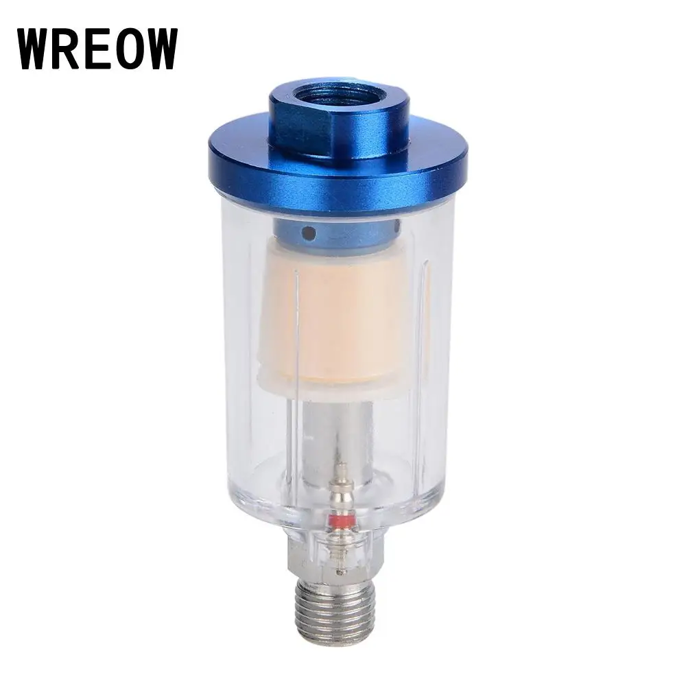 1pcs 1/4'' Npt Oil Water Separator Inline Air Hose Filter Moisture Trap For Compressor Spray