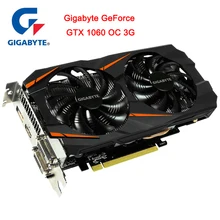 Новая Gigabyte GeForce GTX 1060 OC 3g NVIDIA WINDFORCE интегрированная с 3g B памяти 192bit GDDR5 для компьютерных игровых видеокарт