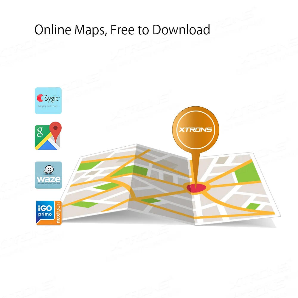 Perfect XTRONS Universal 7" Head Unit Android 9.0 Car Multimedia Player Radio Stereos 1080p Video Steering wheel GPS RCA OBD NO DVD 3