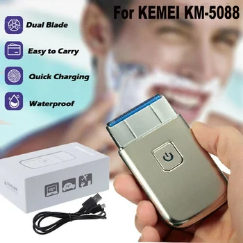 

For KEMEI KM-5088 Rechargeable Men's Electric Shaver Razor Beard Shaving Machine USB Reciprocating New