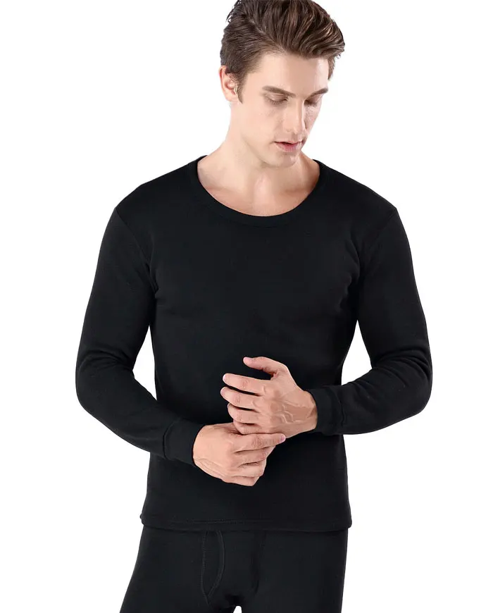 Thermal Underwear Sets For Men Winter Thermo Underwear Long Johns Winter Clothes Men Thick Thermal Clothing Solid Drop Shipping
