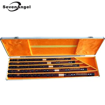 5Pcs/set Bamboo Flute Professional Woodwind Musical Instrument Chinese Dizi Transverse Flauta C/D/E/F/G With Aluminum Alloy Case