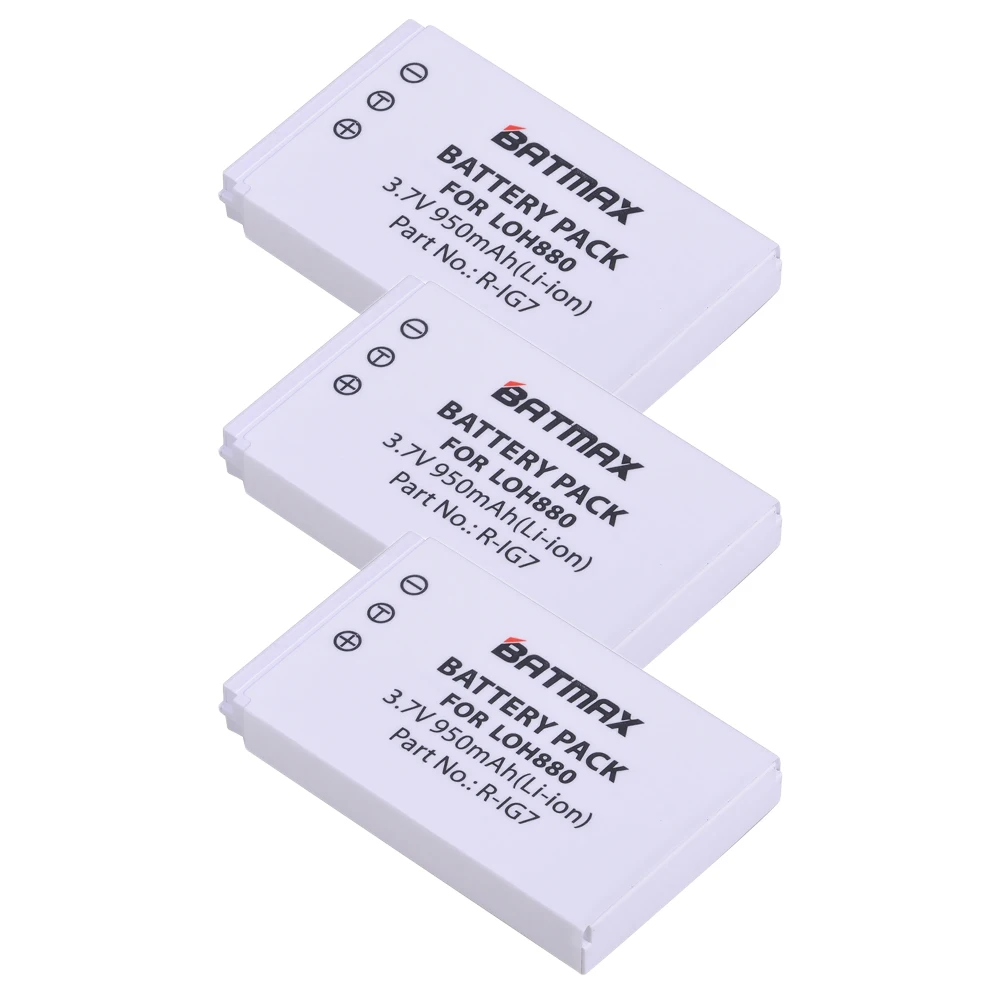 3 battery Аккумуляторная батарея Batmax R-IG7 RIG7 для универсальной камеры L ogitech Harmony One, 900720850880885890 Pro, H880 - Цвет: 3 battery