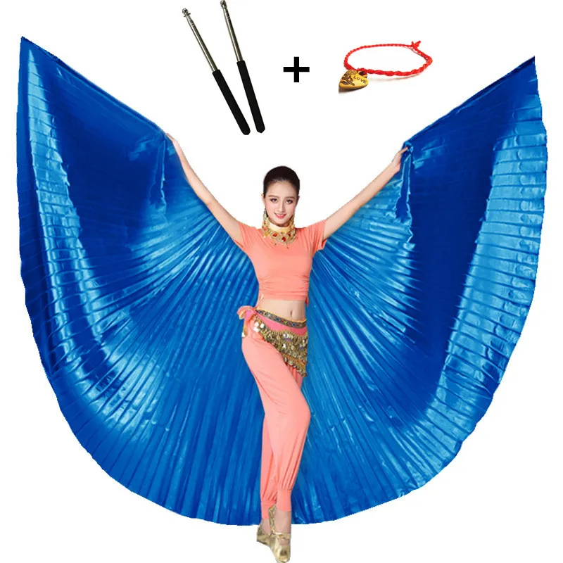 Танец живота Isis Крылья со свободными телескопическими палочками аксессуары для взрослых женщин Болливуд Восточный Египет египетские крылья индийский костюм