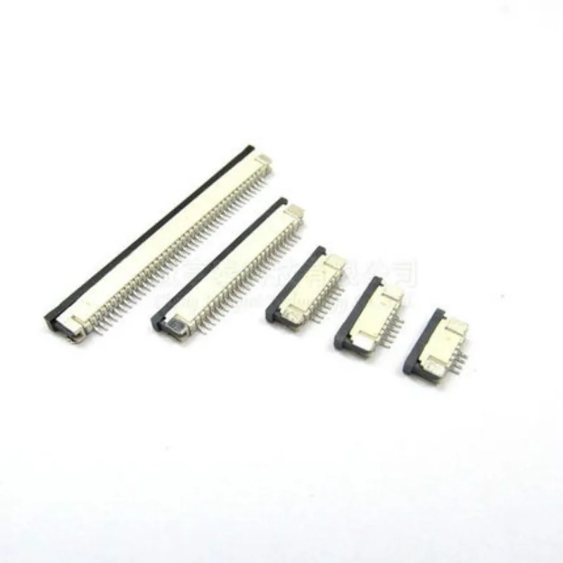 10 шт ФФК FPC Разъем 1,0 мм 4 Pin на возраст 6, 8, 10, 12 лет 14 16 18 20 22 24 26 30 P нижний контакт правый угол SMD/SMT ZIF