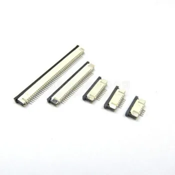 

10pcs FFC FPC connector 1.0mm 4 Pin 6 8 10 12 14 16 18 20 22 24 26 30P Bottom Contact Right angle SMD / SMT ZIF