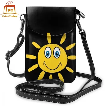 

Smiley Sunshine Shoulder Bag Smiley Sunshine Leather Bag Multi Purpose Mini Women Bags Pattern Womens Purse