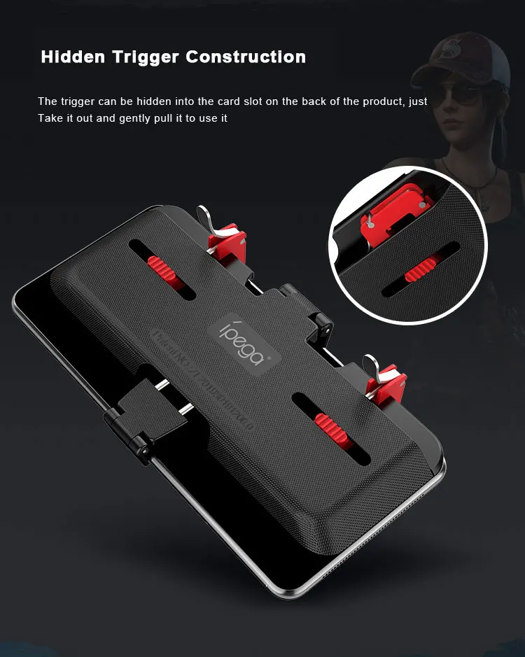 Игровой контроллер триггер джойстик iPega PG-9137 для PUBG Joypad L1 R1 Кнопка цель ключ шутер телефон геймпады игры аксессуары