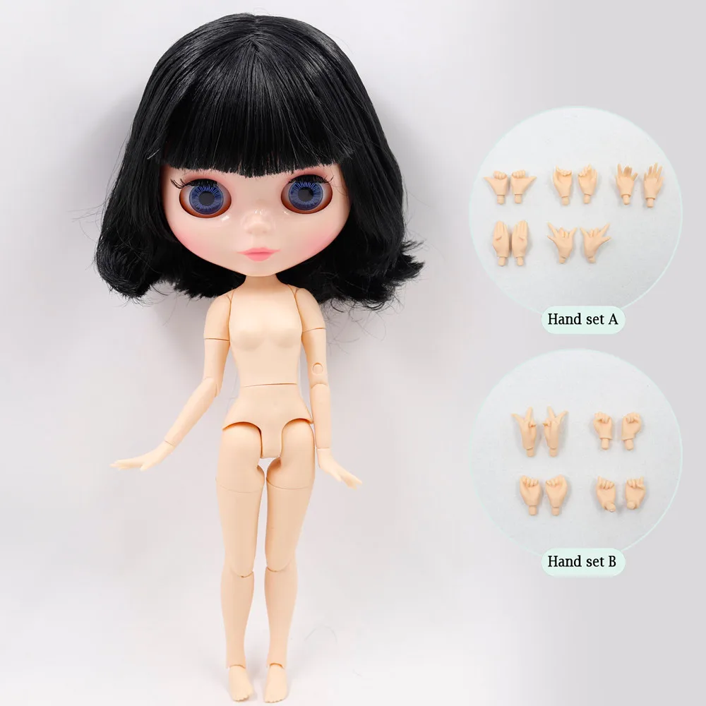 Blyth doll No.3 glossy face oily bobo hair natural body 1/6 muñeca kawaii cute 