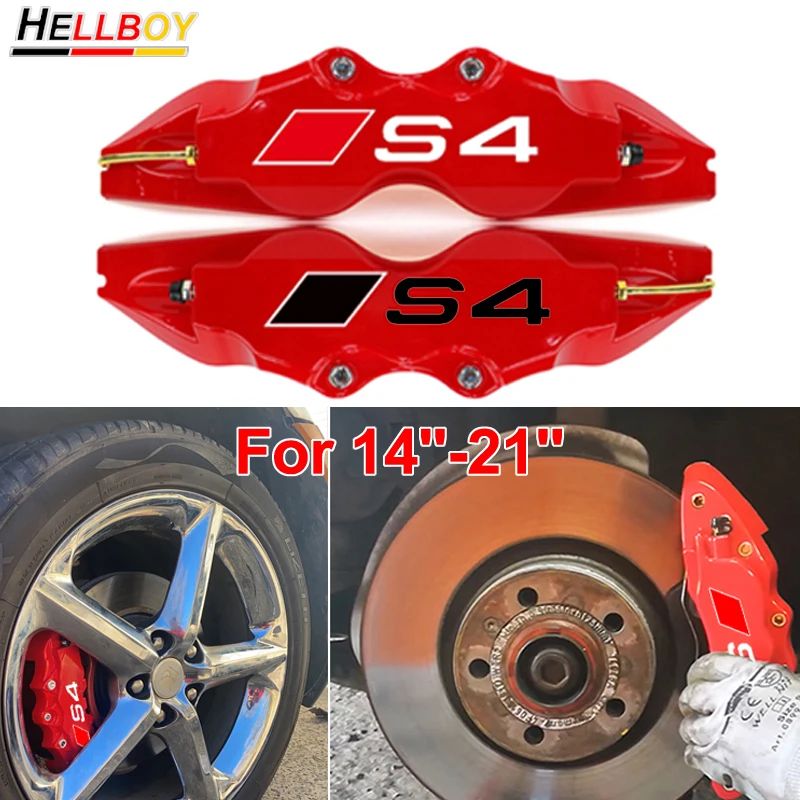 Red brake calipers audi a4 Clearance