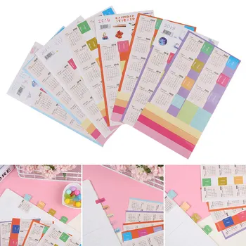 

2Set 2020 Calendar Sticker Notebook Index Label Schedule Diary Planner Stationery Stickers DIY Decor Office School Supplies