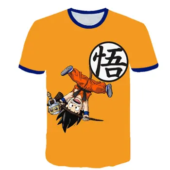 

Summer Kids Dragon Ball Z T Shirt 3D Print Japan Anime Goku Vegeta T-shirts Dragonball Shirt Comfort Polyester Children Clothes