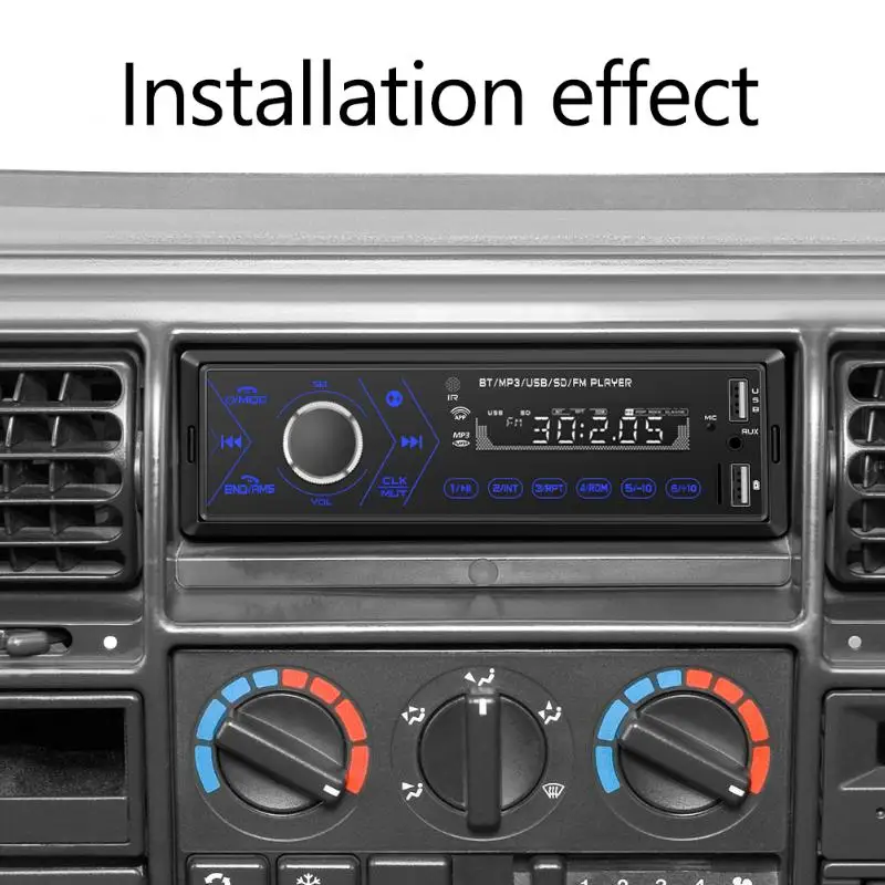 Автомобильный Радио сенсорный экран Bluetooth MP3 мультимедийный плеер AUX USB FM 12 в автомобильный стерео аудио плеер Автомобильный Электрический