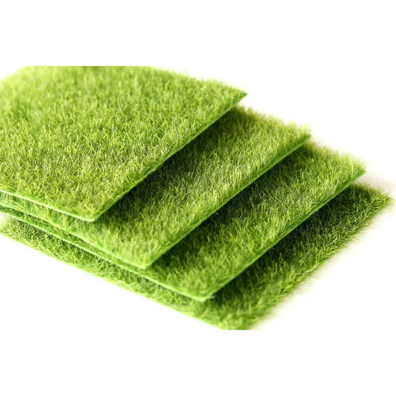 Микро Пейзаж украшения DIY муляж растения поддельные мох украшения газон зеленая трава