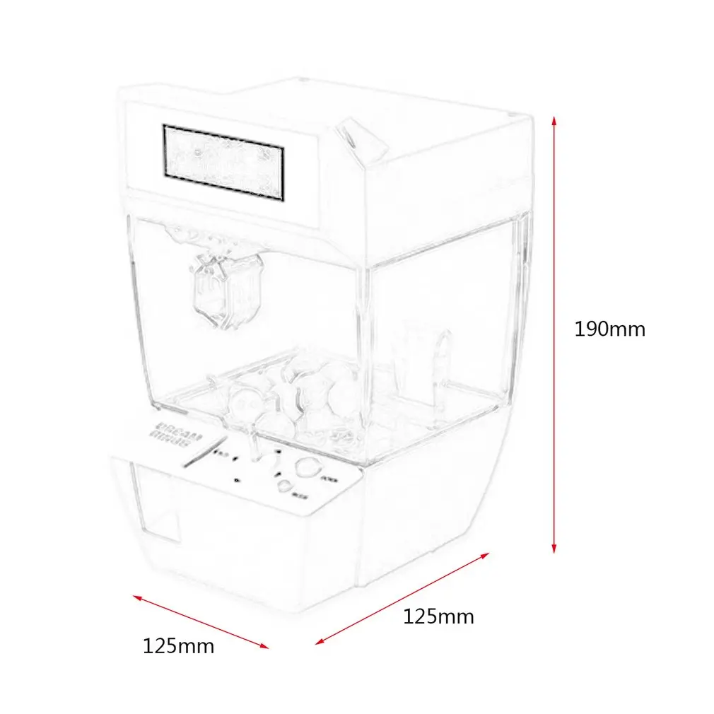buy Coin Operated Candy Grabber Doll Balls Catcher Board Game Fun Toys Mini Crane Claw Machine With Ala