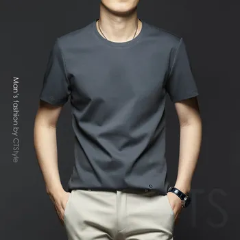 

New summer loose loose short-sleeved t-shirt men's casual top 6007