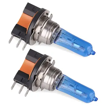 

2pcs H15 12V 55W Car Headlight Halogen Lamp Car Light Source Bulbs Super White 6000K Head Lamp Replacement Lamp Lights