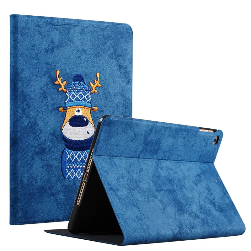 

Case for iPad Pro 11/12.9 2020 iPad Air 4 iPad 8th Gen 10.2 Smart Case Back Cover Magnetic Closure for iPad Pro Embroidery