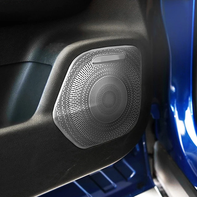 カースタイリング内装オーディオスピーカー装飾ステッカーアウディA3 8v 2013-18 車のドアステレオスピーカー装飾トリム 内装ガーニッシュ ために アルテオン 2017 2018 2019 車のドア