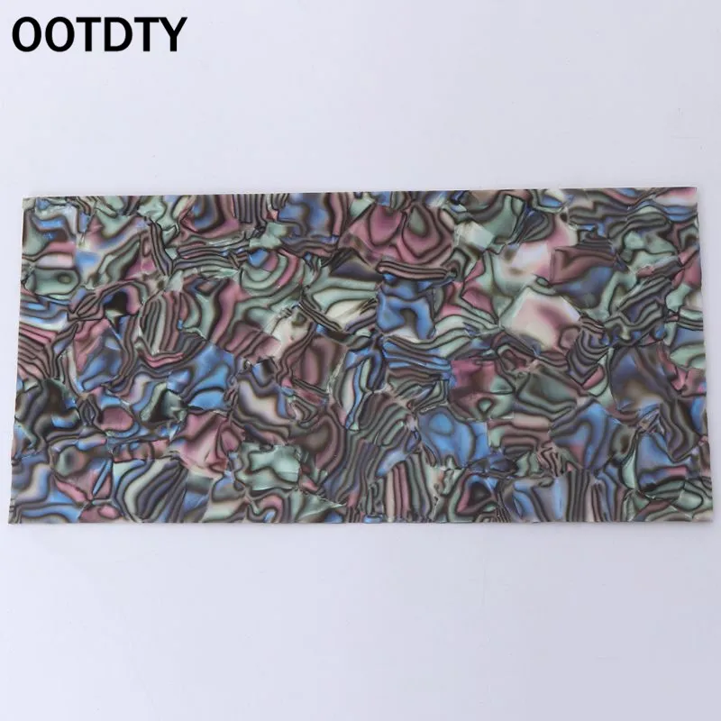 OOTDTY 2 шт. гитара строитель инкрустация красочные гитары целлулоидная голова шпон оболочки лист