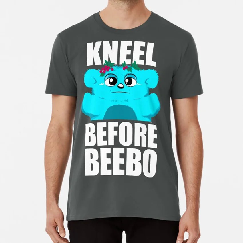 Футболка с надписью Beebo legends of tomorrow comic toy furby furbys god Kneel kneel benee zod | Мужская одежда