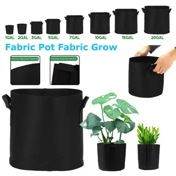 

1-20 gallon big Plant seedling Grow Bags pot home garden tools Potato strawberry fabric Vegetable jardin seedling growing pots