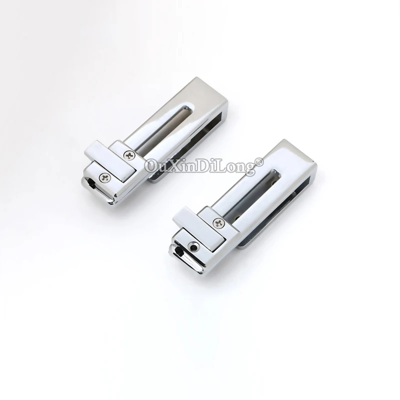 2PCS Frameless Bathroom Shower Sliding Door Lock / Bolt / Doorstop Screen Partition Glass Door