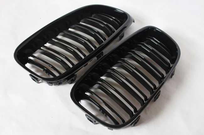 

ONE PAIR 2012-2016 3 SERIES GT F34 DUAL LINE GLOSSY BLACK Auto Grille FOR BMW F34 GT STYLE