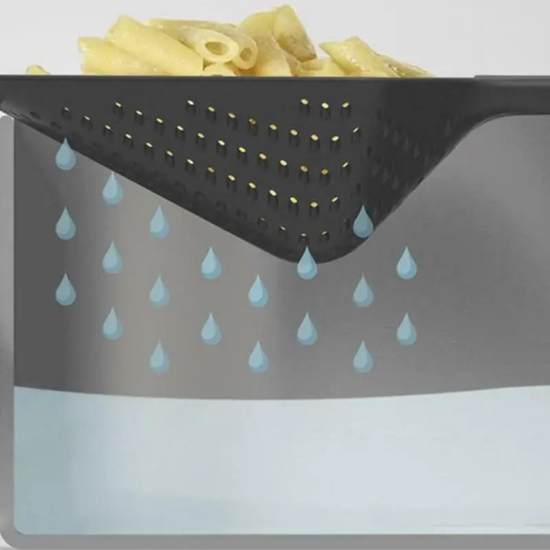 Passoire à Légumes Deluxe Extensible – Acier Inoxydable, Dimensions 34x24,5 Cm – S’étend Jusqu’à 58 Cm – Surface Antidérapante