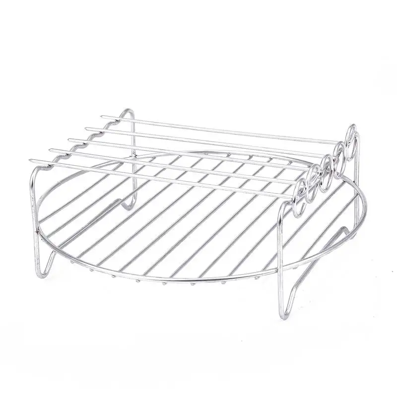 

Double Layer Rack Accessory with 5 Skewers, for Airfryers