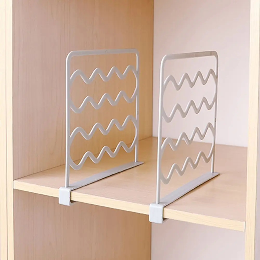 Adjustable Plastic Sundries Underwear Shelf Partition Storage Holders Grid Drawer Divider Wardrobe Closet Shelf Board Racks