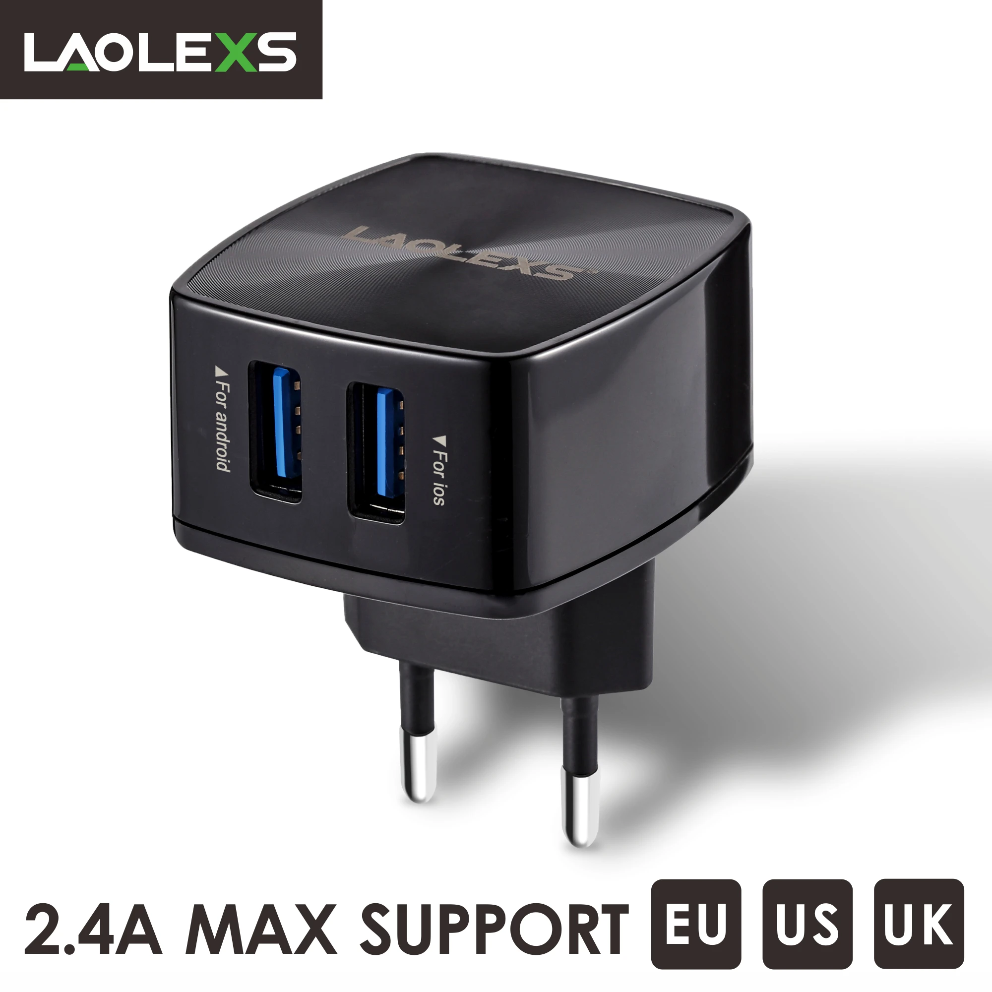 USB адаптер LAOLEXS для быстрой зарядки 2 4 А 12 Вт порта|Зарядные устройства| |
