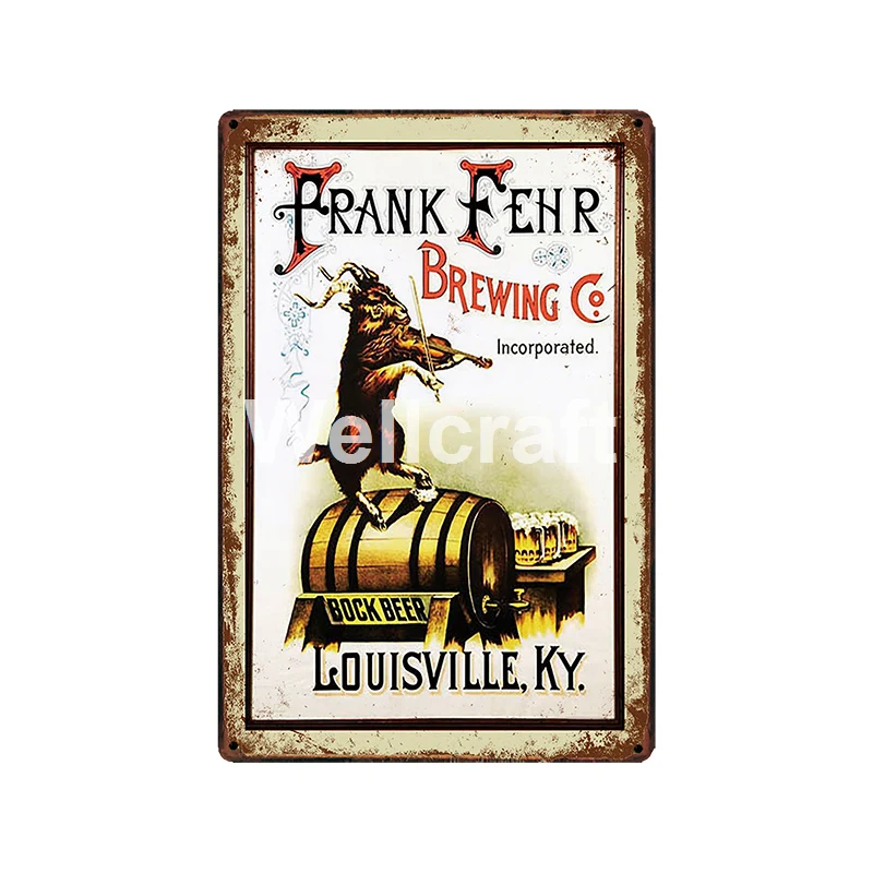 [ WellCraft ] Bock HAMMS Cole Beer Tin Signs Vintage Painting Bar Pub Poster Custom Decor LT-1967 - Цвет: GLC-13179