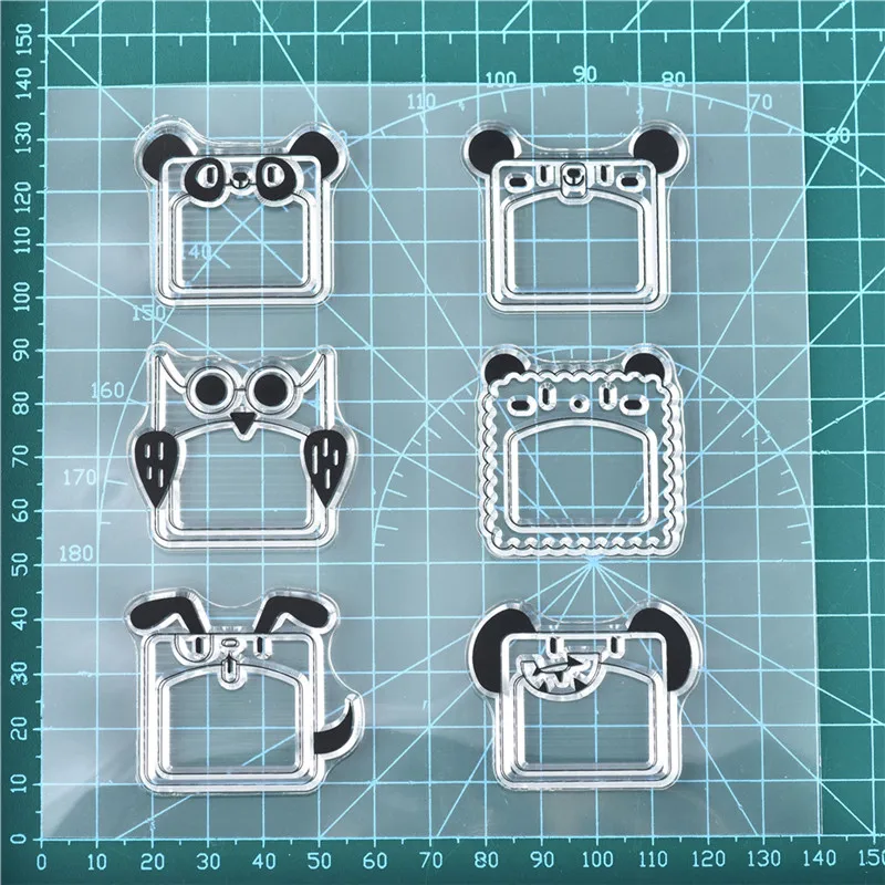 14x14cm Eastshape цветок животное Хэллоуин прозрачный силиконовый штамп/печать для изготовления открыток DIY Скрапбукинг/фотоальбом Декор - Цвет: 14x14cm