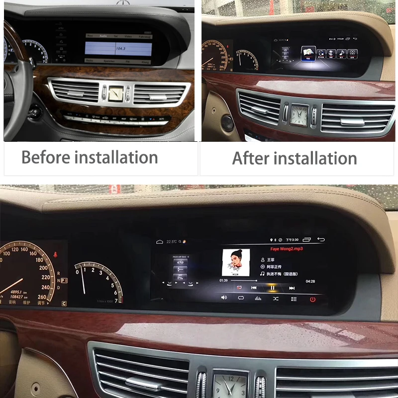 Sale Liandlee Car Multimedia GPS Audio Radio For Mercedes Benz MB S Class W221 S280 S300 S350 2006~2013 CarPlay TPMS Navigation NAVI 1