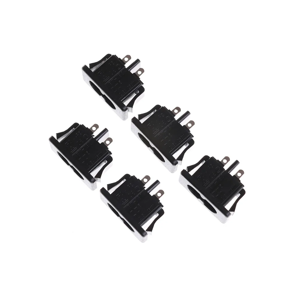 5 шт. Мужской 2 шпильки черный AC250V 2.5A IEC320 C8 мощность на входе Разъем Панель