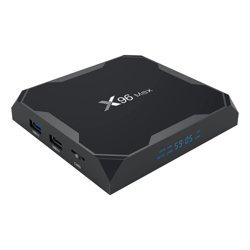 10 шт./лот X96 Max Android 8,1 Amlogic S905X2 Smart tv Box Четырехъядерный 4K плеер 4 Гб Ram 32 ГБ Rom 64 Гб Rom 2,4G 5G Wifi телеприставка
