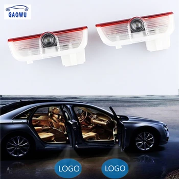 

2X Car LED Logo Door Shadow Light Laser Projector Welcome Door lamp fit For Porsche Panamera Cayenne Cayman 911 Boxster Macan