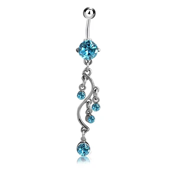 

Navel Nail Fashion Trend S-shaped Pendant Piercing Navel Ornaments Elegant and Generous Anti Allergy Navel & Bell Button Rings