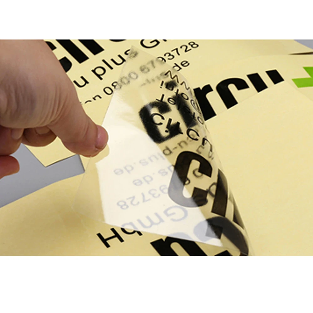 100 transparent labels stickers