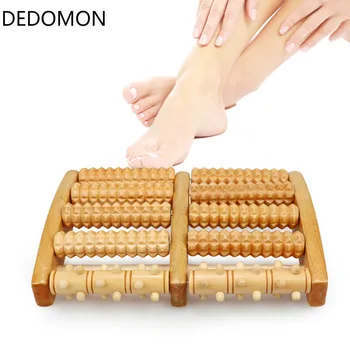 

5 Raw Wooden Foot Roller Wood Care Massage Reflexology Relax Relief Massager Spa Gift Anti Cellulite Foot Massager Relaxation