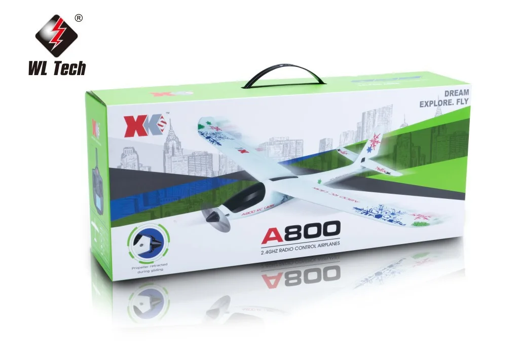 Weili XK A800 5 канал с неподвижным крылом самолет планер ваш(не более 20 минут детей лазерной обрезки модели самолета обучающая машина