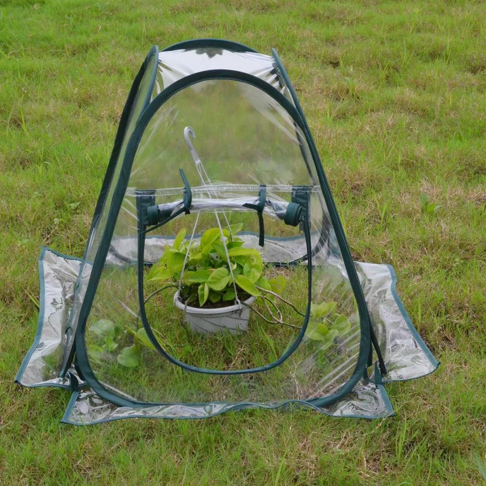 

Pest Control Household Plant Cover Waterproof PVC Transparent Protection Garden Foldable Portable Mini Flower Greenhouse Tent