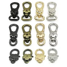 

Meetee 10pcs Metal Buckles Keychain Snap Hooks Lobster Clasp Bag Webbing Strap Swivel Hook Buckle DIY Hardware Accessories