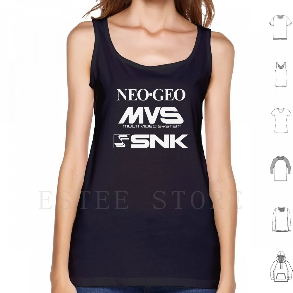 Neo Geo ( Triple Logo) Serbatoio Magliette E Camicette Della Maglia Senza Maniche Neo Geo Snk Mvs Arcade 90S Fatal Fury Metal Slug Shodown