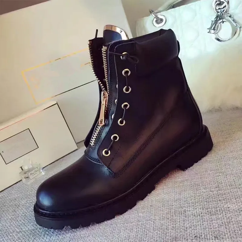 Scarpe donna/ботильоны на молнии; Botas chaussures femme; Осенняя женская обувь; женские ботинки на среднем каблуке с круглым носком; Zapatos De Mujer