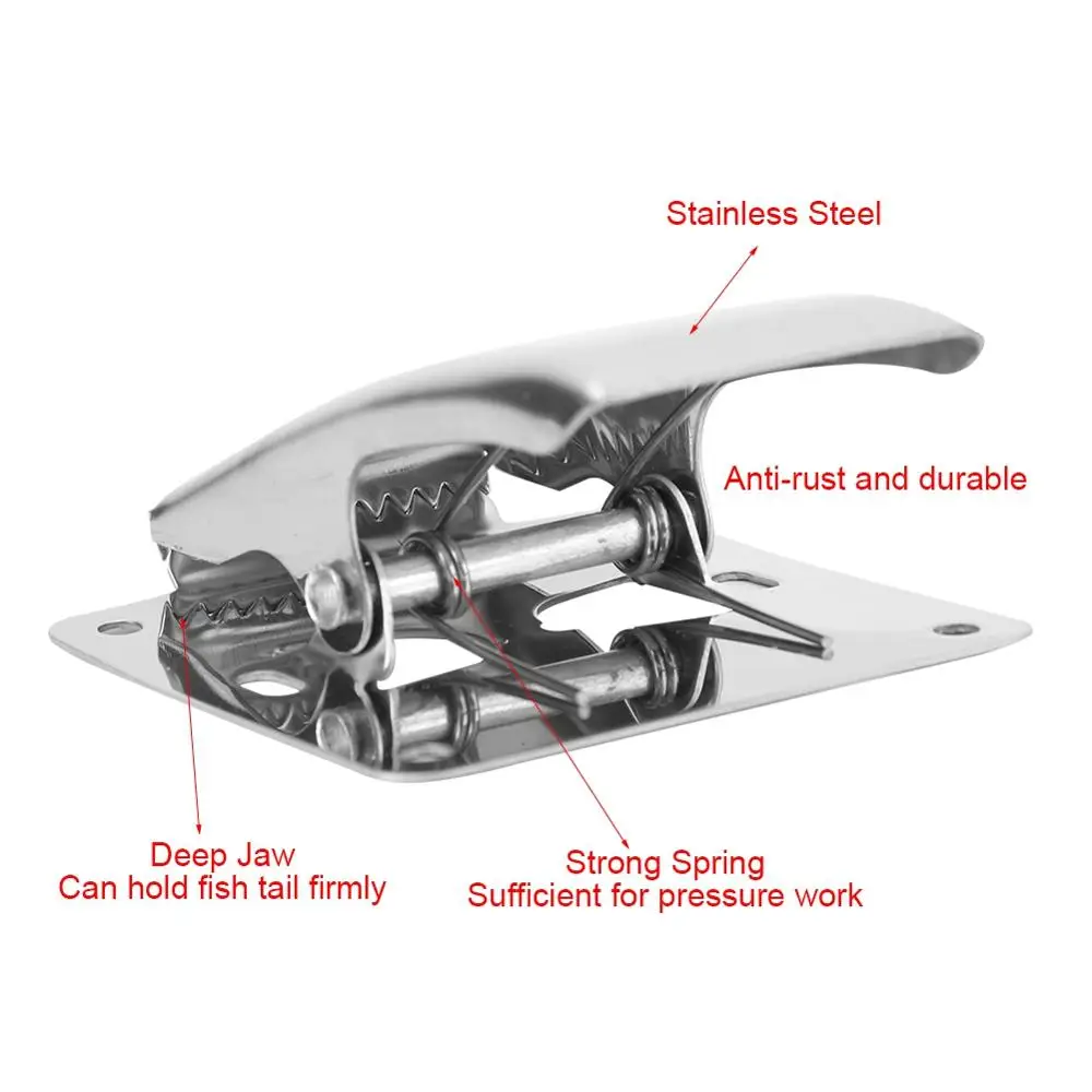Рыболовный хвост с глубокими губками из нержавеющей стали монтажными винтами