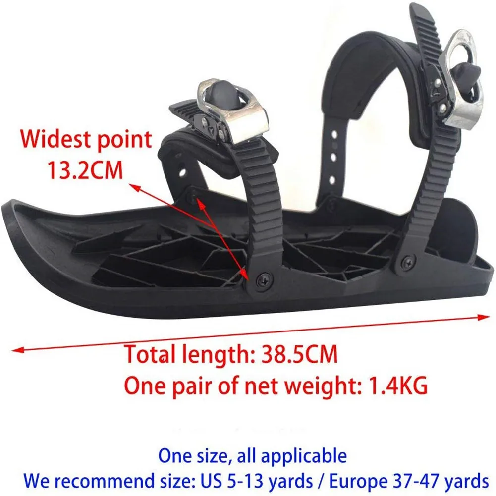 Новые зимние модные мини лыжные коньки Snowfeet feur kurze Сноуборд Лыжный спорт Schnee Skischuhen