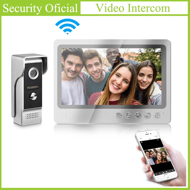 9 Inches Villa IP Video Intercom System IOS Android APP Doorbell Camera Waterproof Night Vision WIFI Remote Unlock Control | Безопасность